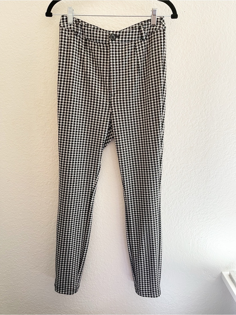 Anthropologie Maeve Houndstooth High-Waist Skinny Pants - Black & White - Picture 2 of 6